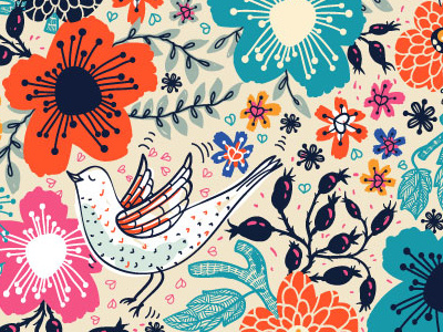 Flying Bird illustration pattern pattern design textile pattern vector