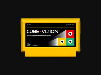CUBE-VISION - Famicase 2022 design famicase famicom games graphic design illustration illustrator my famicase myfamicase nintendo sci-fi science fiction typography vector video games videogames