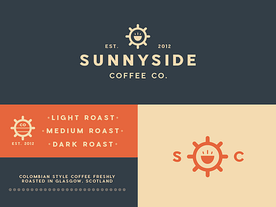 Sunnyside Coffee Co. brand assets branding coffee design graphic design identity logo mark packaging