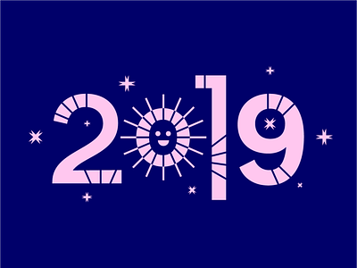 2019 2019 design graphic design icon illustration illustrator logo mark new year type typography vector