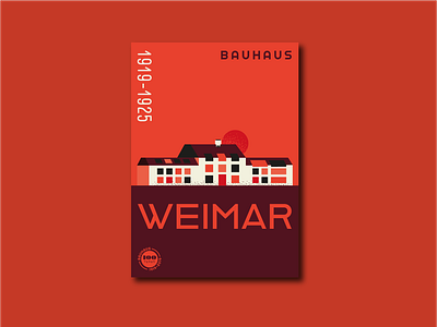 Bauhaus Anniversary Posters – Weimar bauhaus bauhaus100 design graphic design illustration illustrator poster poster design typography vector