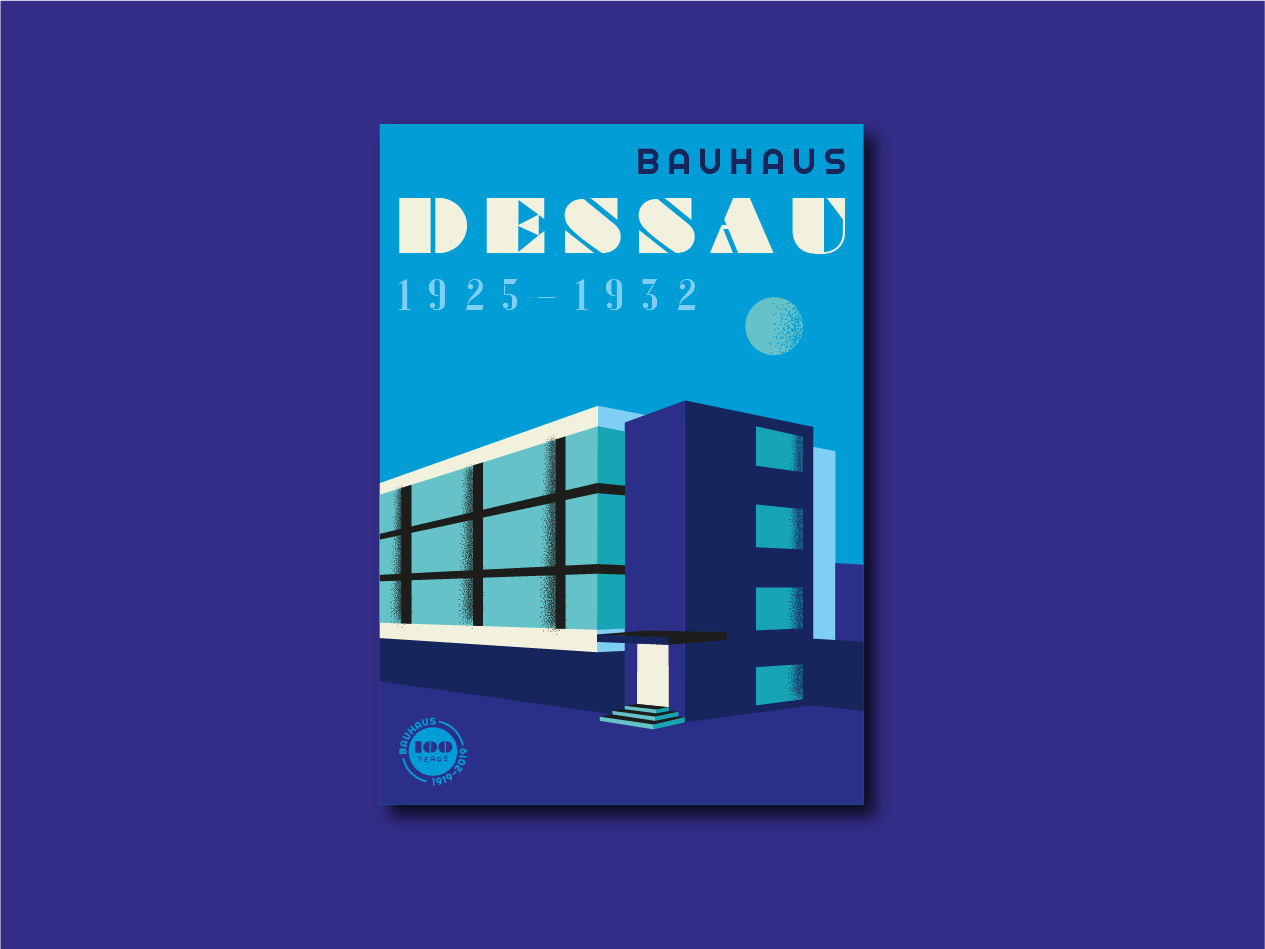 Bauhaus Anniversary Posters – Dessau by Ryan's Design Lab on Dribbble