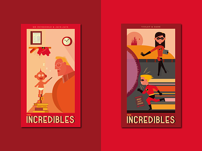 The Incredibles Prints design disney graphic design illustration illustrator logo pixar poster superheroes the incredibles type typography vector