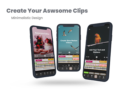 Video Clip Editors clip creator clip editor photo video editor ui video editor