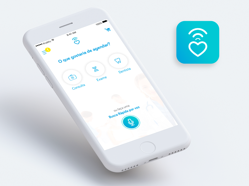 Saúde Já App - Home by Thiago Neves on Dribbble