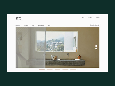 Home decor shop «Simple Home» 2022 desktop hero area home home decor interface interior main screen minimal minimalism online store portfolio shop shopping store trend ui user interface ux website