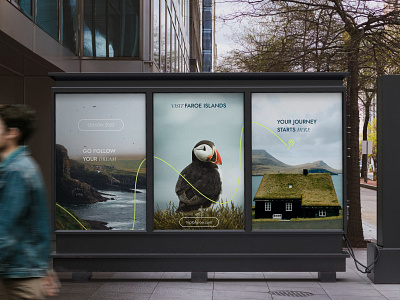 Poster design. Travel to Faroe Islands.