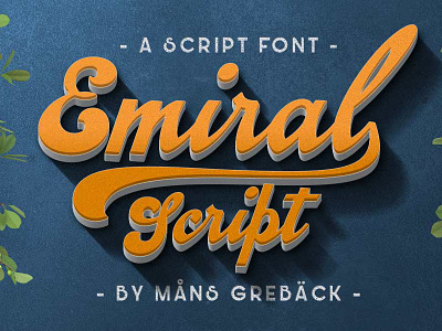 Emiral Script Font design download font fonts free freebie freebies graphic portfolio typeface typefaces