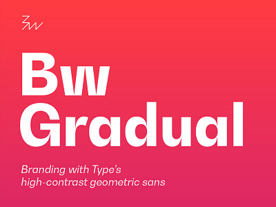 Bw Gradual Free Font design download font fonts free freebie freebies graphic portfolio typeface typefaces