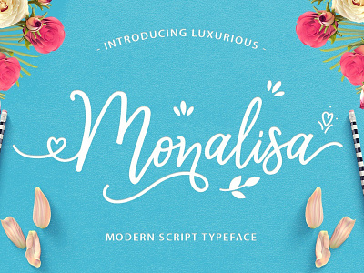 Monalisa Luxurious Free Font design download font fonts free freebie freebies graphic portfolio typeface typefaces