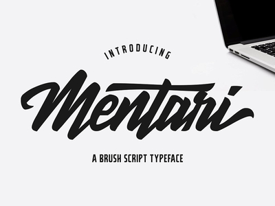 Mentari Free Brush Script Font