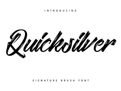 Quicksilver Font