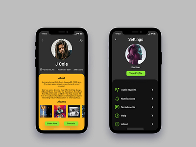 Daily UI 006/007 daily ui design figma music ui ux