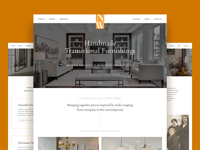 Furniture Store Website Concept classical creative design furniture graphic design interior design online store ui web web design