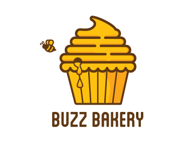 Daily Logo Challenge bakery bee branding buzz creative cupcake dailylogo dailylogochallenge design honey logo