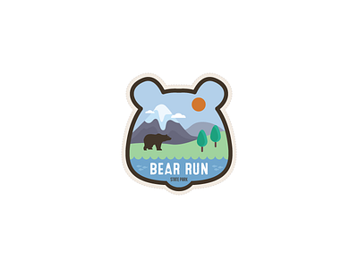 Daily Logo Challenge badge bear branding creative dailylogo dailylogochallenge design logo nationalpark park