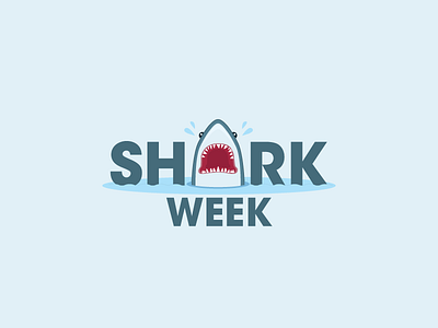 Shark Week brandidentity branding creative dailylogochallenge design logo shark sharkweek