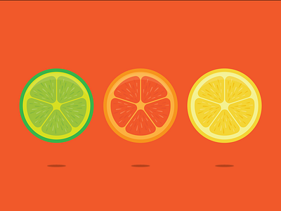 Citrus Slices creative design fruit icon icon design illustration lemon lime logo logo mark orange vector
