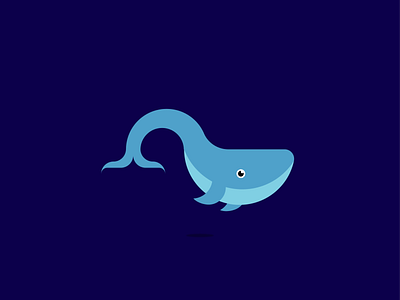 Whale branding creative dailylogo dailylogochallenge design graphic design icon icon design illustrator logo mammal ocean vector whale