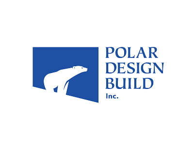 Polar Design Build — 1 𝑜𝑓 3 arctic bear blue boston build design logo polar snow winter