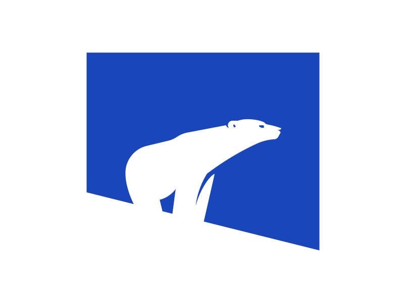 Polar Design Build — 3 𝑜𝑓 3 animation arctic bear blue boston build design gif logo polar snow winter