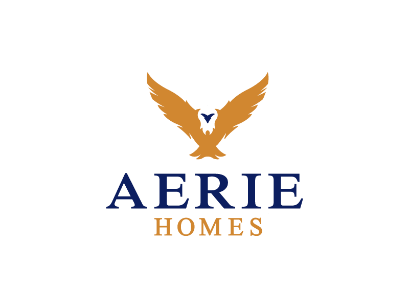 Aerie Homes — 2 𝑜𝑓 2 aerie bird boston boston graphic designer branding design eagle home illustration logo