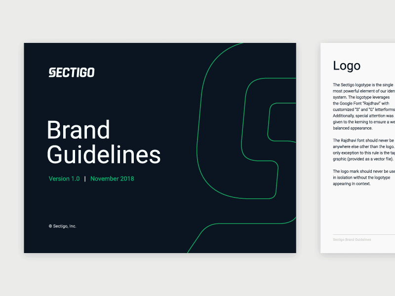 Web Security Co Brand Guidelines — 4 𝑜𝑓 5 animation brand identity branding clean design flat graphic design logo minimal security