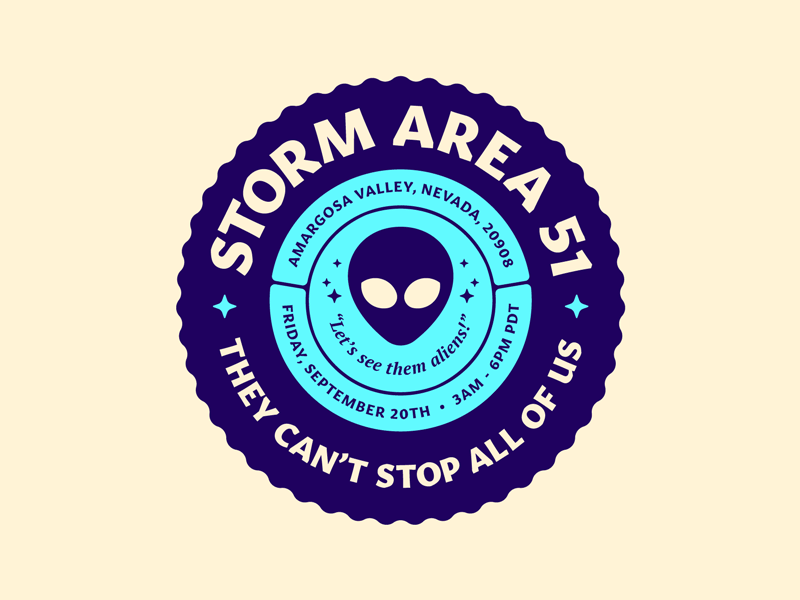 Storm Area 51 alien area 51 badge logo responsive design storm area 51