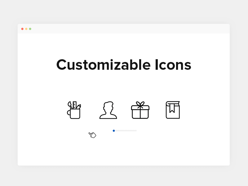 Custom icons animation customizable icons eps gif inspiration line icons outline icons solid icons svg vector