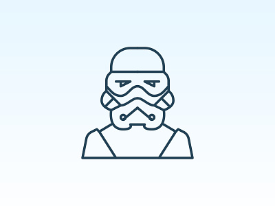 Stormtrooper character fictional icon icons line person soldiers starwar stormtrooper svg user