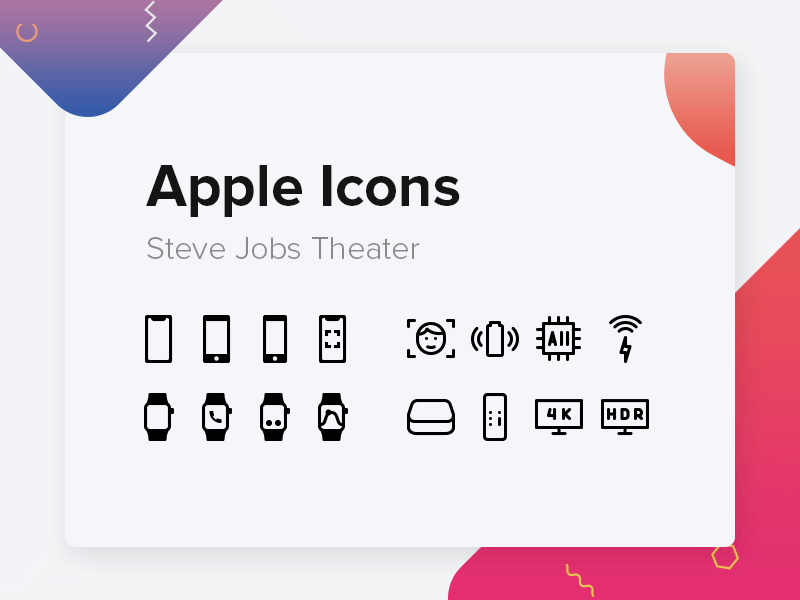 Download Free Apple Icons By Icon 54 On Dribbble PSD Mockup Templates