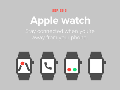 Apple watch - Series 3 apple watch color flat icon mockup phone series 3 svg watch