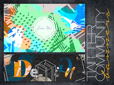 Social Media Headers branding collage graphic art graphic design headers social media typography