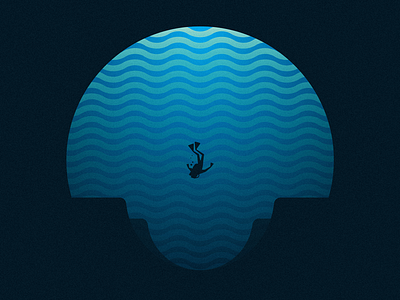 Deep Sea Diver diver illustration scuba vectordailies