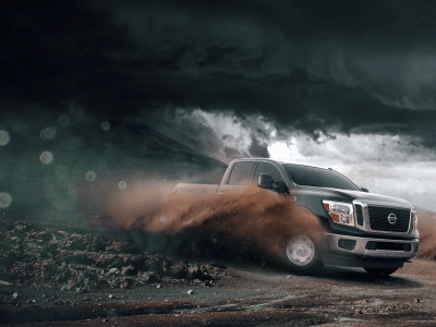Nissan Titan Desert Drift Scene after effects automotive chicago designer cinema 4d dark sky drift nissan sand storm titan