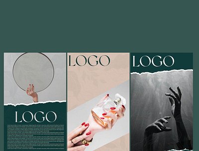 Dark Green Instagram Story app application branding customer design illustration logo mobile ui ux