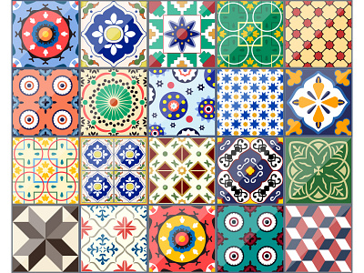 Azulejo Patterns ceramic geometric moroccan mosaic ornamental portuguese spanish talavera texture traditional vintage wall