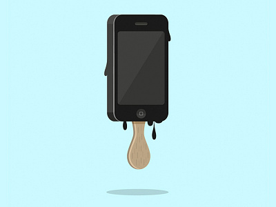 i-cecream apple flat icecream illustration iphone mac melt multimedia phone presentation smartphone