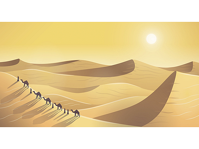 Caravan In Desert africa camel gradient hot israel nature send weather