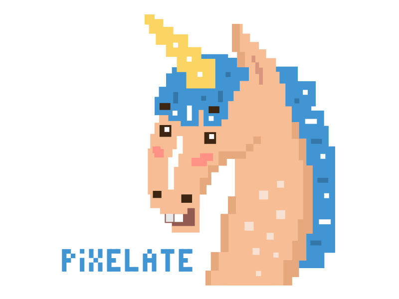 Pixelate Unicorn Animation 8bit animal animated bojack digital emoji gif horse messanger sticker supermario unicorn