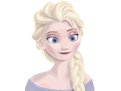 Frozen Elsa. Fan Art. Christmas mood! cartoon character disney elsa fanart frozen illustration vector