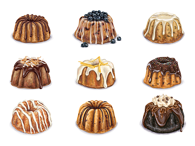 Mini bundt cakes