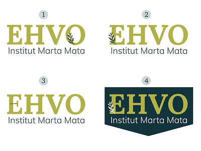 EHVO logo design culinary design hospitality logo procreate school