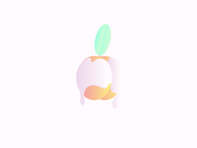 Peaches Be Peaches 2d animation color flat fruits illustration nature peaches vector