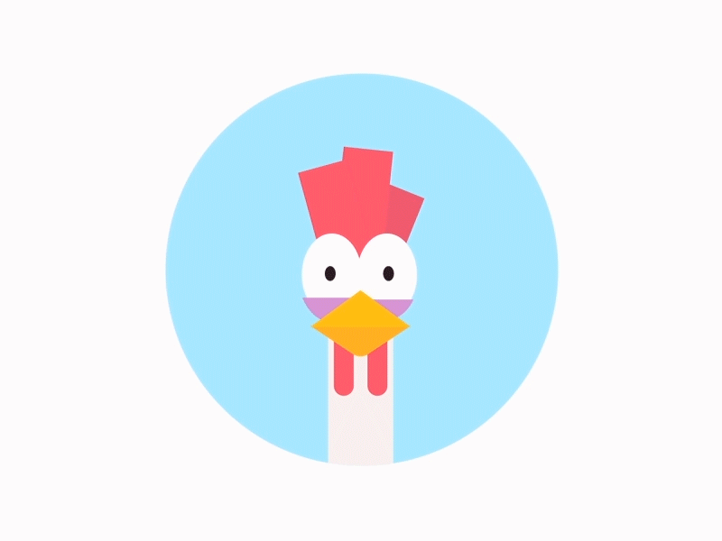 Choke That Chicken 2d animation chicken choke design egg farm flat fun gif illustration