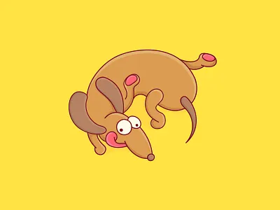 Kobi 2d character design digital dog illustration vector