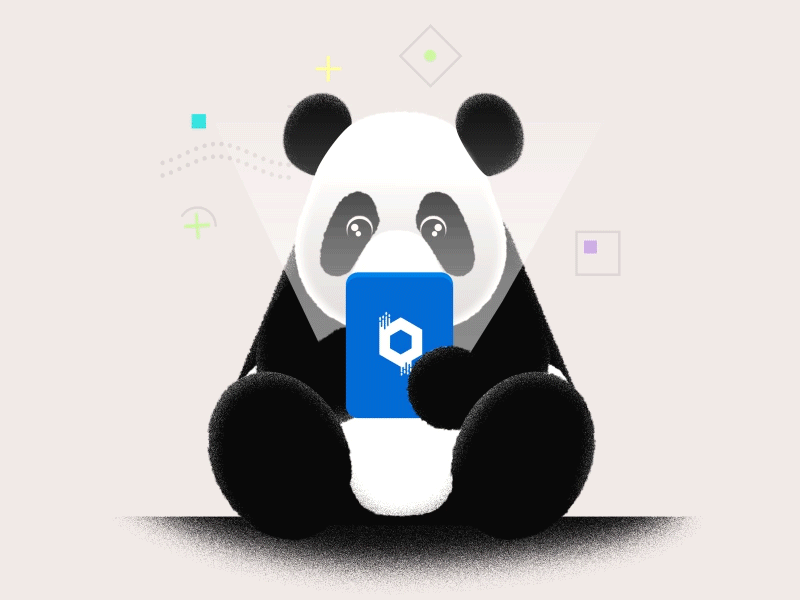 Virtual Panda animation animation 2d bitcoin exchange bitcoins character animation currencies currency exchange design flat gif animation illustration panda vector virtual