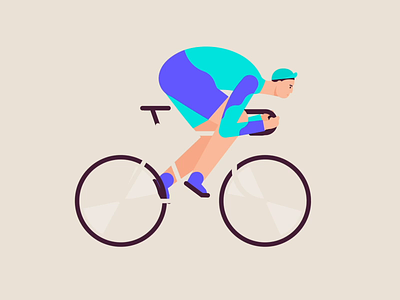 Cyclist animation animation design bicycle characteranimation characterdesign cycle cyclist duik bassel giroditalia illustration loop ride rigging