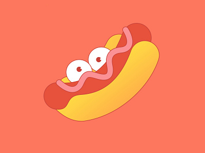 Holla! art character design eyes food sausage smile starryeyed vector