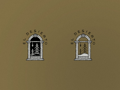 "El Desierto" Sketches branding design illustration logo
